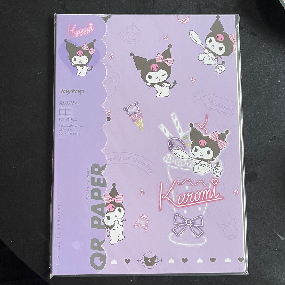 Sanrio Kuromi Themed Note Book